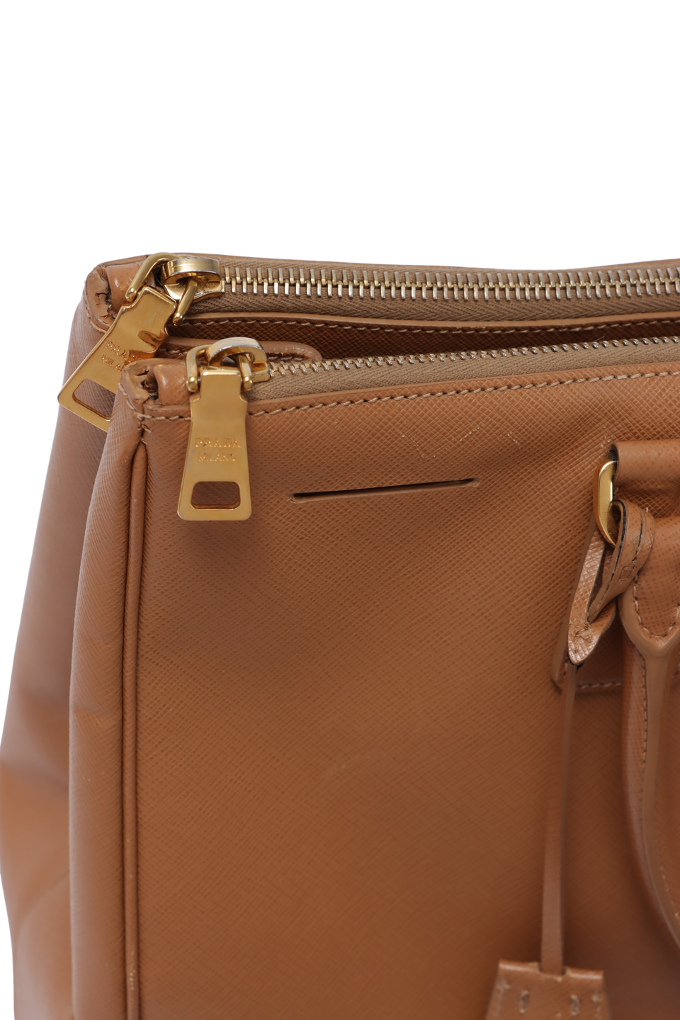 LARGE SAFFIANO LUX DOUBLE ZIP GALLERIA