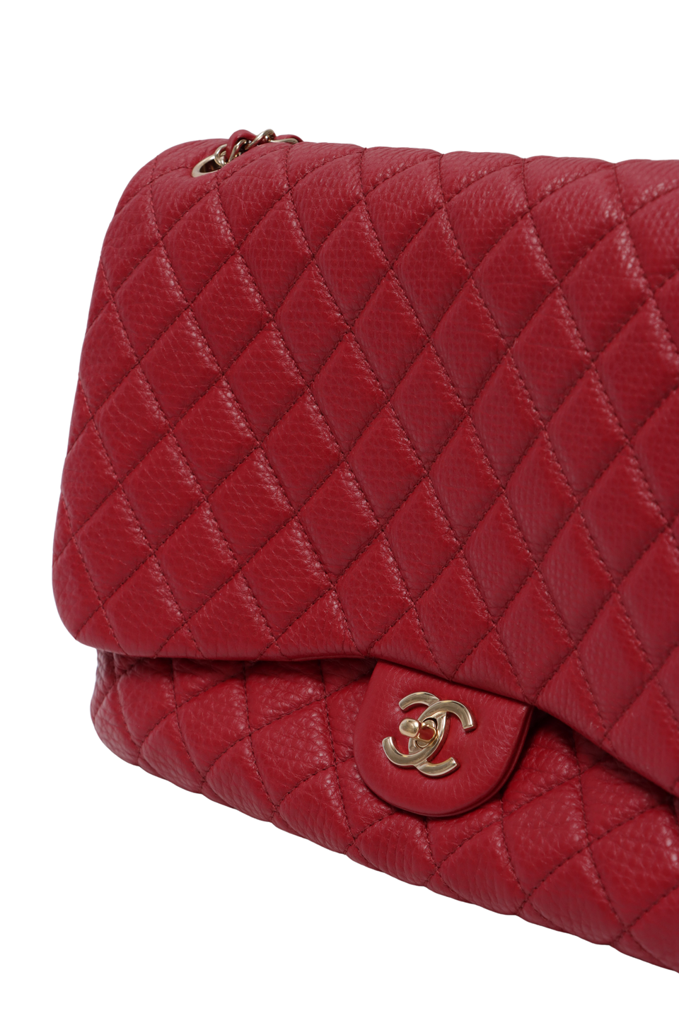 XXL TRAVEL CLASSIC SINGLE FLAP LAMBSKIN BAG