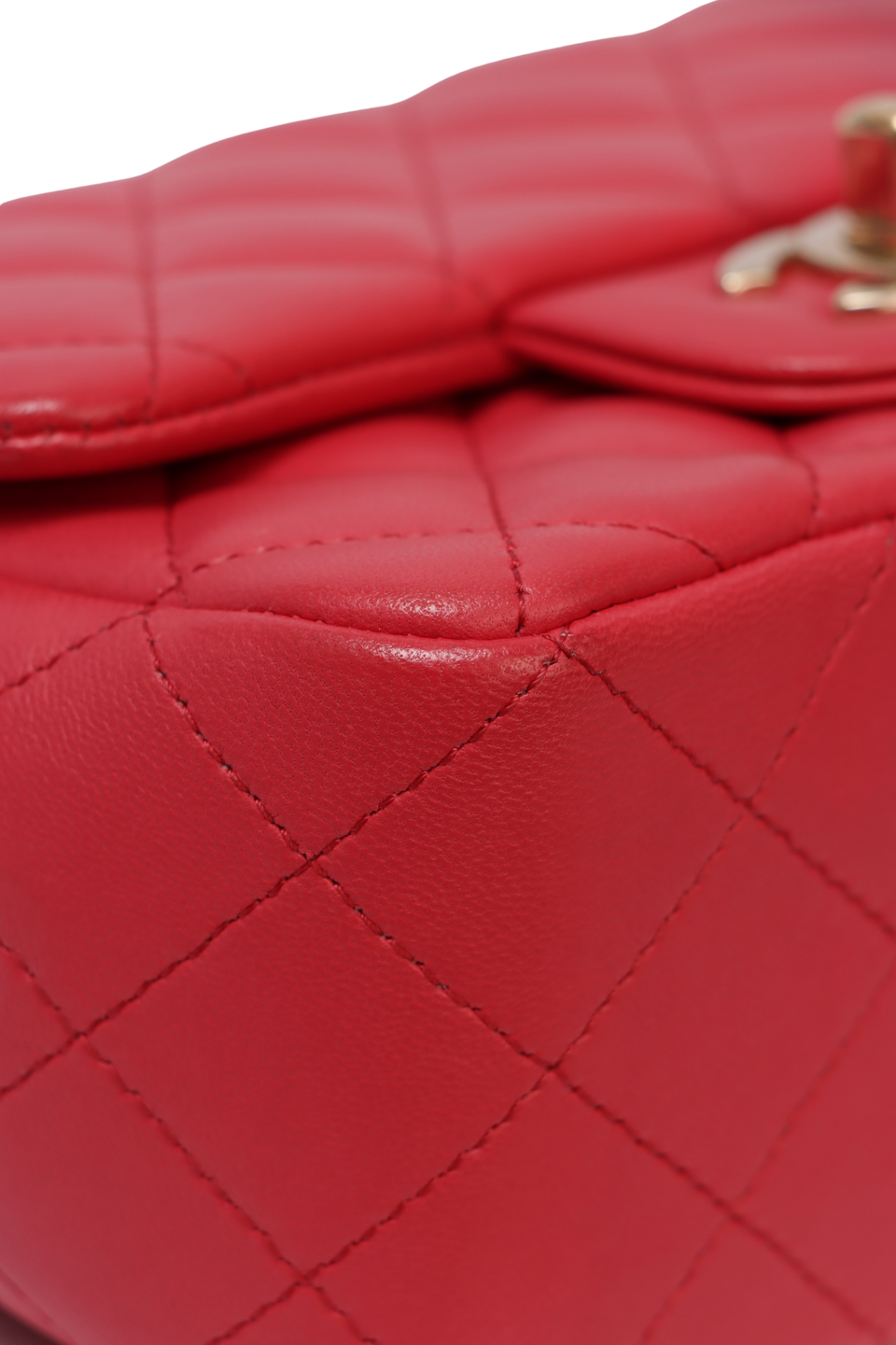 MINI SQUARE CLASSIC SINGLE FLAP LAMBSKIN