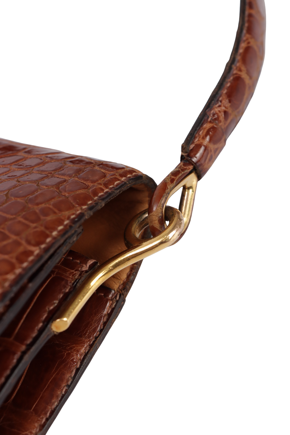 VINTAGE CROCODILE SHOULDER BAG