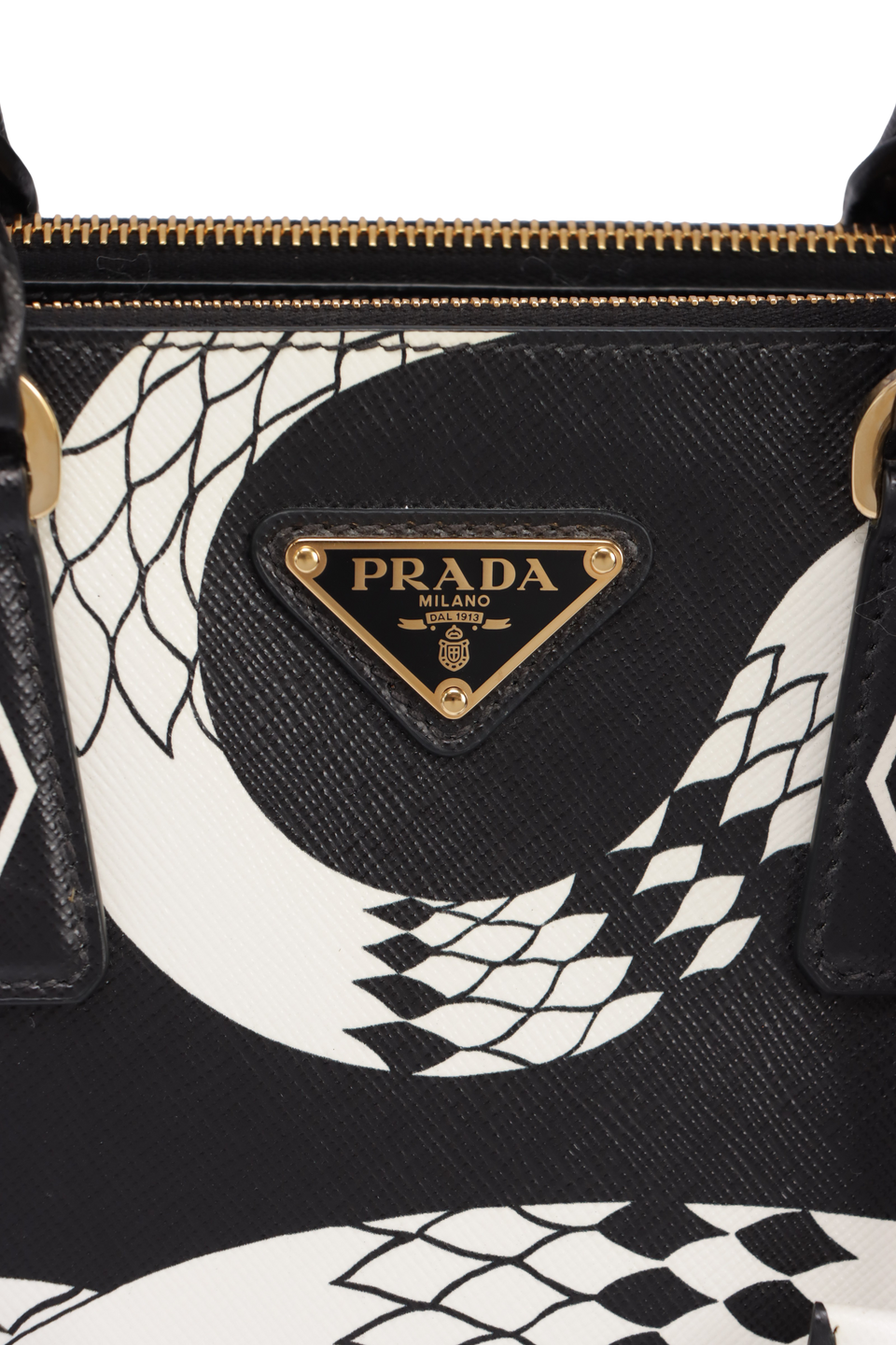 SMALL SAFFIANO SANKE DOUBLE ZIP GALLERIA