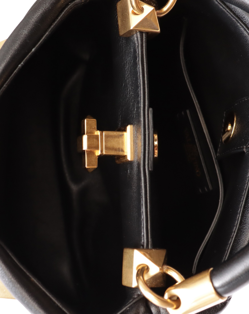 ROMAN STUD TOP HANDLE BAG