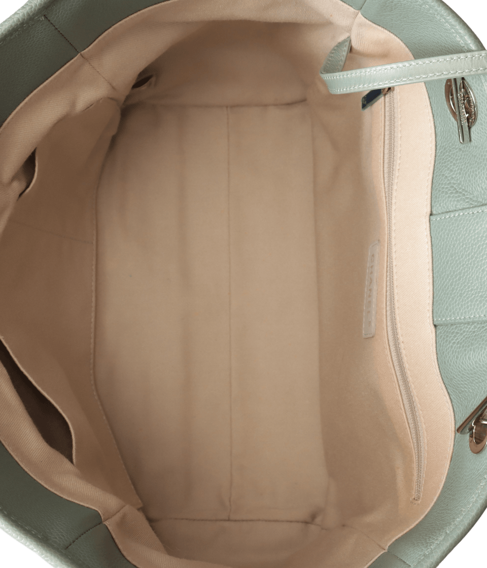 SMALL DEAUVILLE TOTE GLAZED CALFSKIN