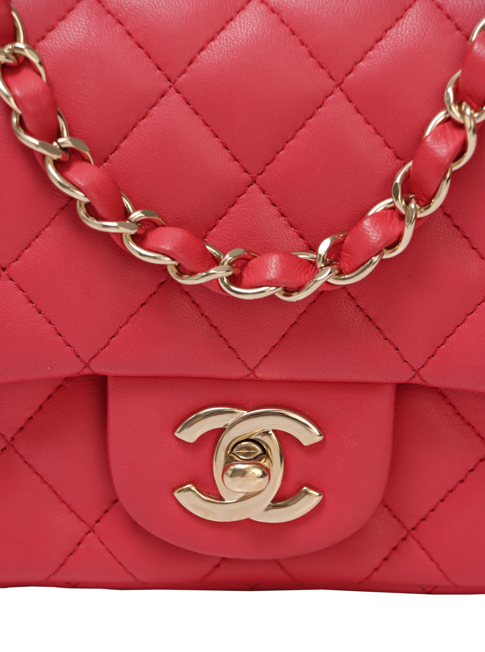 MINI SQUARE CLASSIC SINGLE FLAP LAMBSKIN