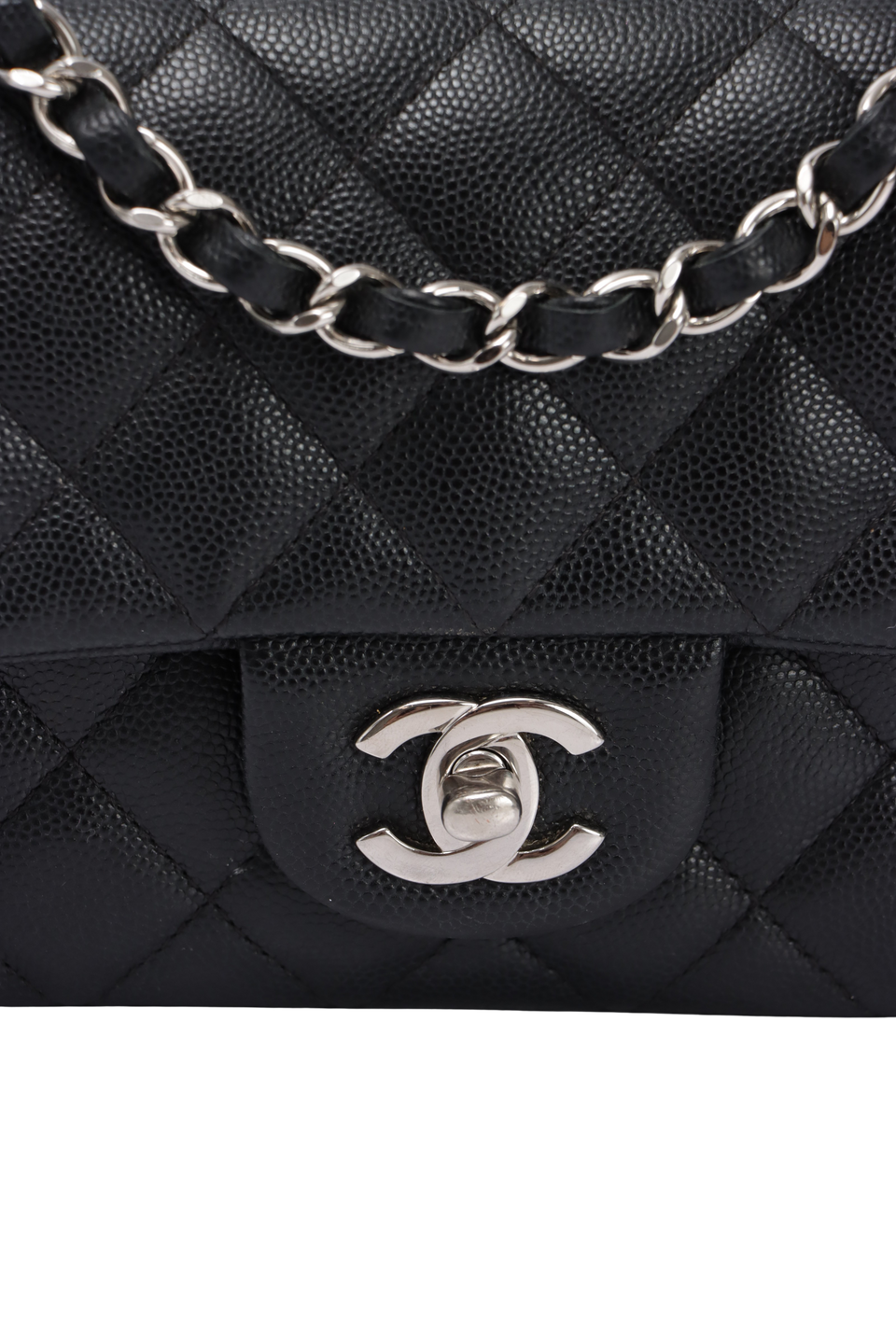 RECTANGULAR MINI CLASSIC SINGLE FLAP CAVIAR