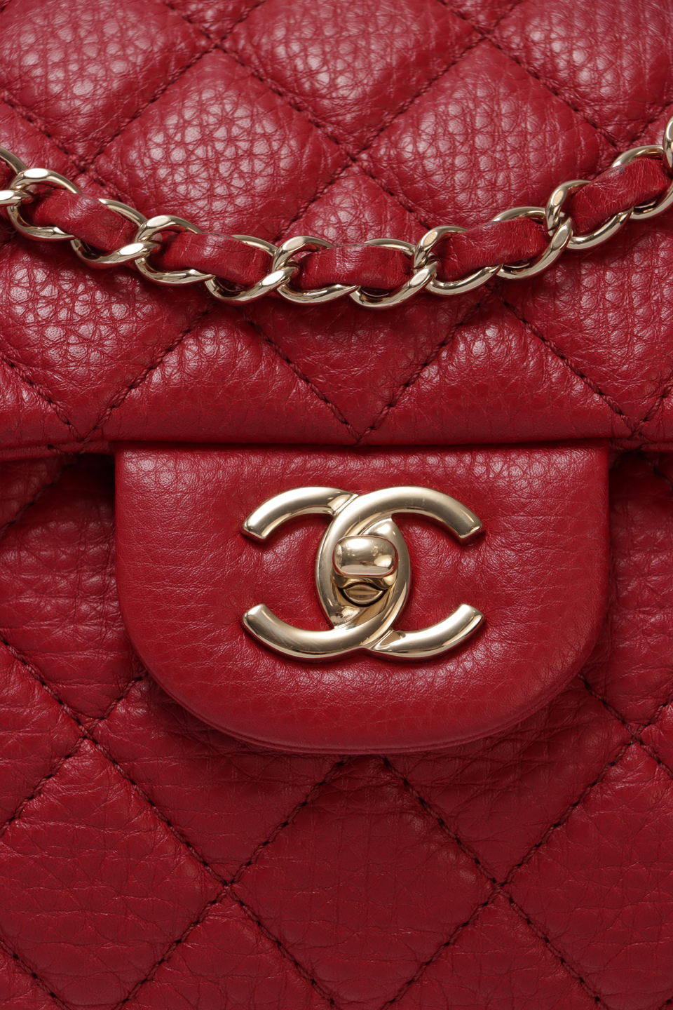 XXL TRAVEL CLASSIC SINGLE FLAP LAMBSKIN BAG