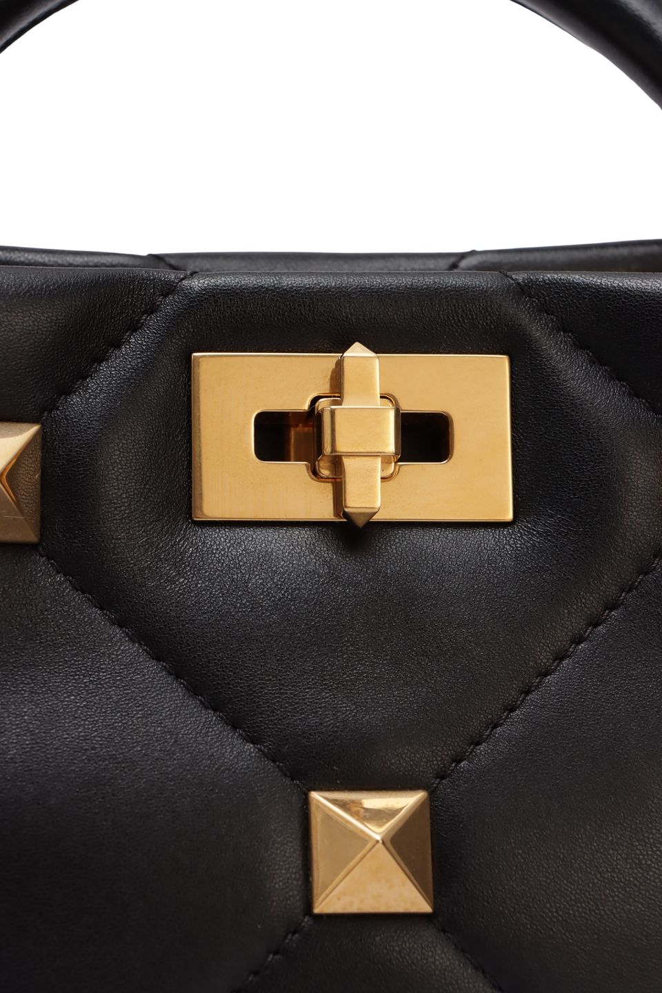 ROMAN STUD TOP HANDLE BAG