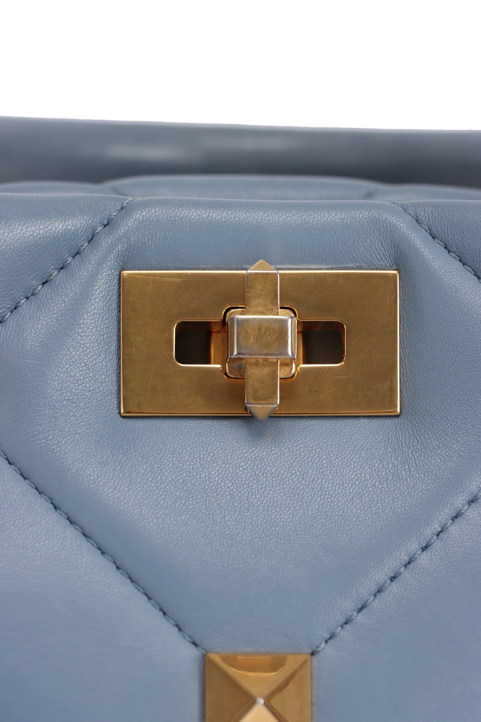 ROMAN STUD TOP HANDLE BAG