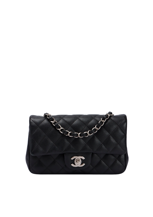 RECTANGULAR MINI CLASSIC SINGLE FLAP CAVIAR