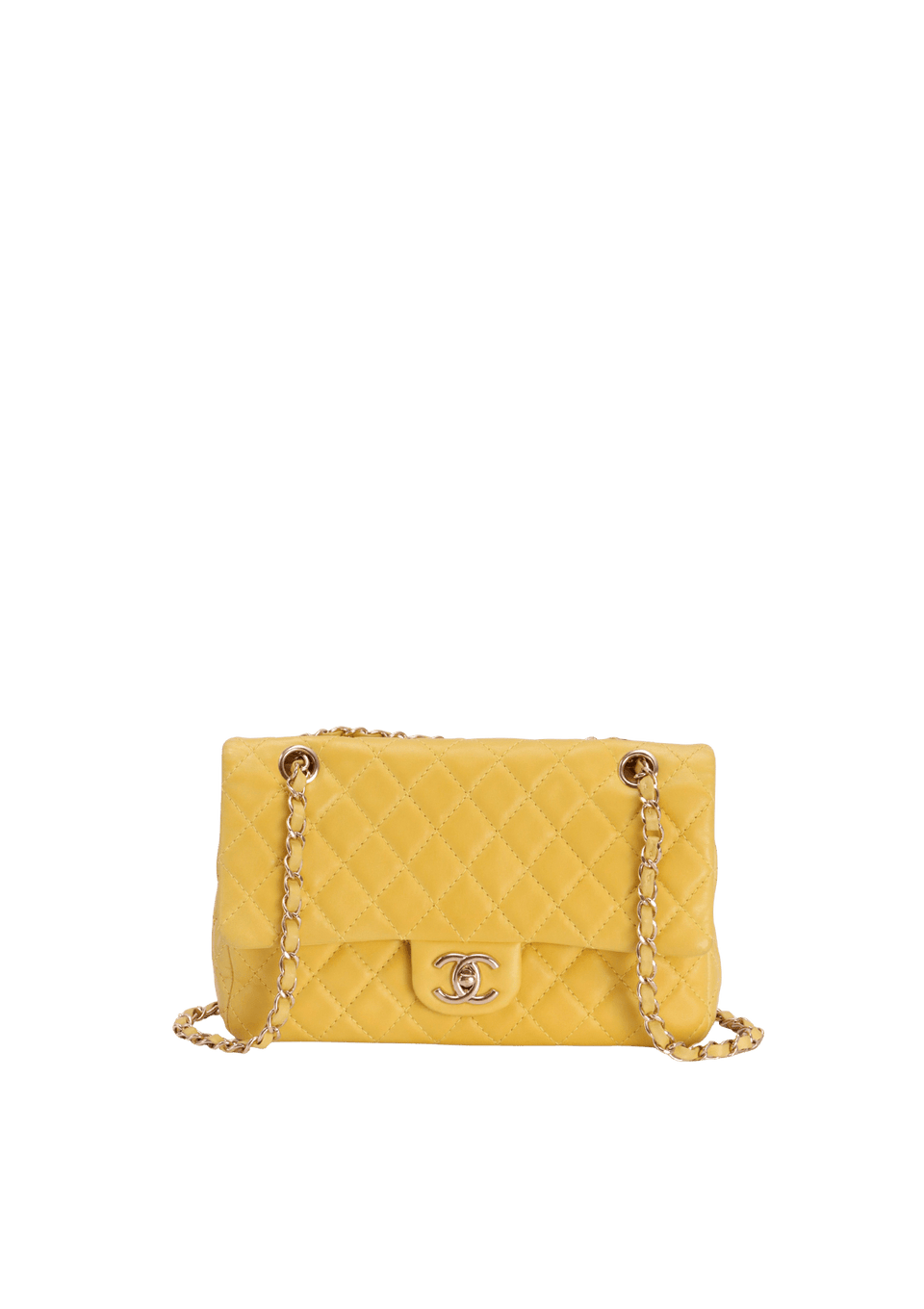 MEDIUM CLASSIC DOUBLE FLAP LAMBSKIN