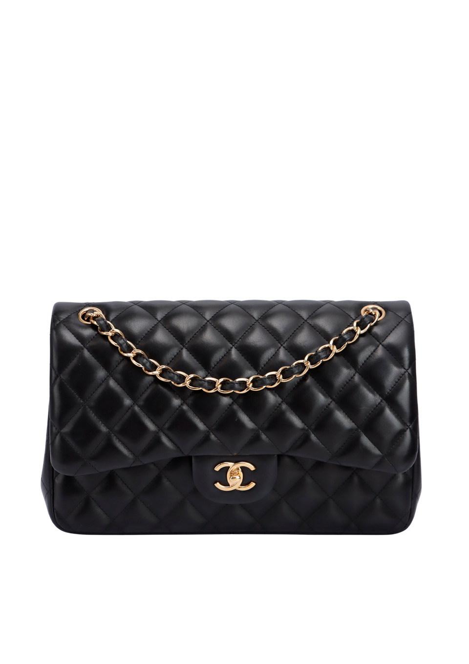 JUMBO CLASSIC DOUBLE FLAP LAMBSKIN