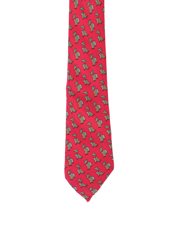 PRINTED SILK TIE