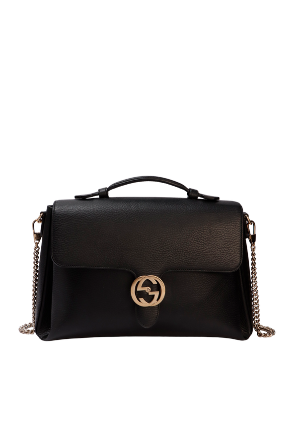 INTERLOCKING G DOLLAR TOP HANDLE