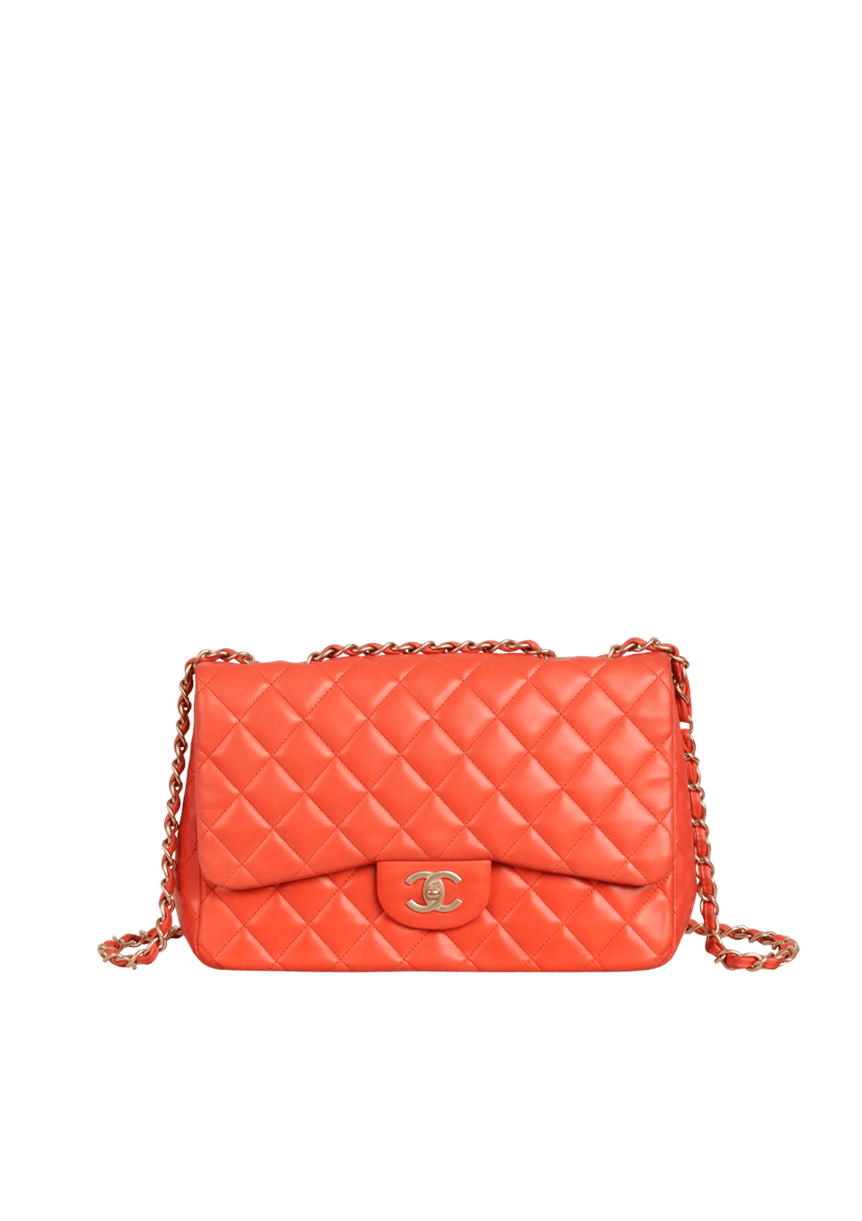 MEDIUM CLASSIC DOUBLE FLAP LAMBSKIN