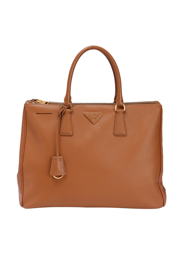LARGE SAFFIANO LUX DOUBLE ZIP GALLERIA