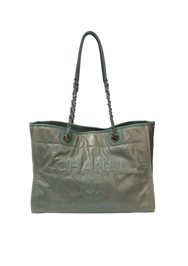 SMALL DEAUVILLE TOTE GLAZED CALFSKIN