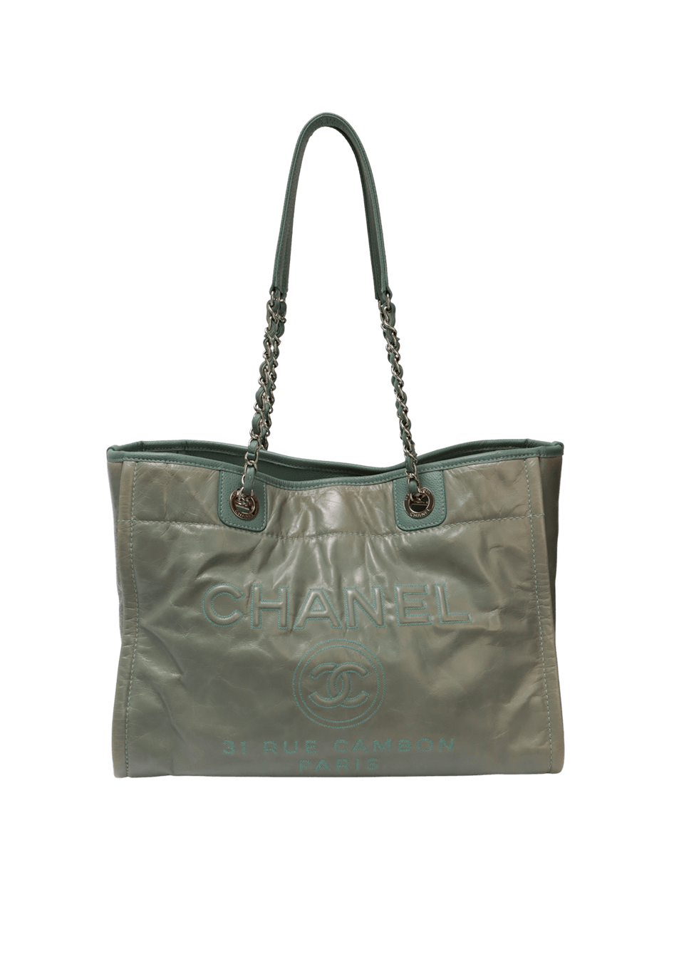 SMALL DEAUVILLE TOTE GLAZED CALFSKIN