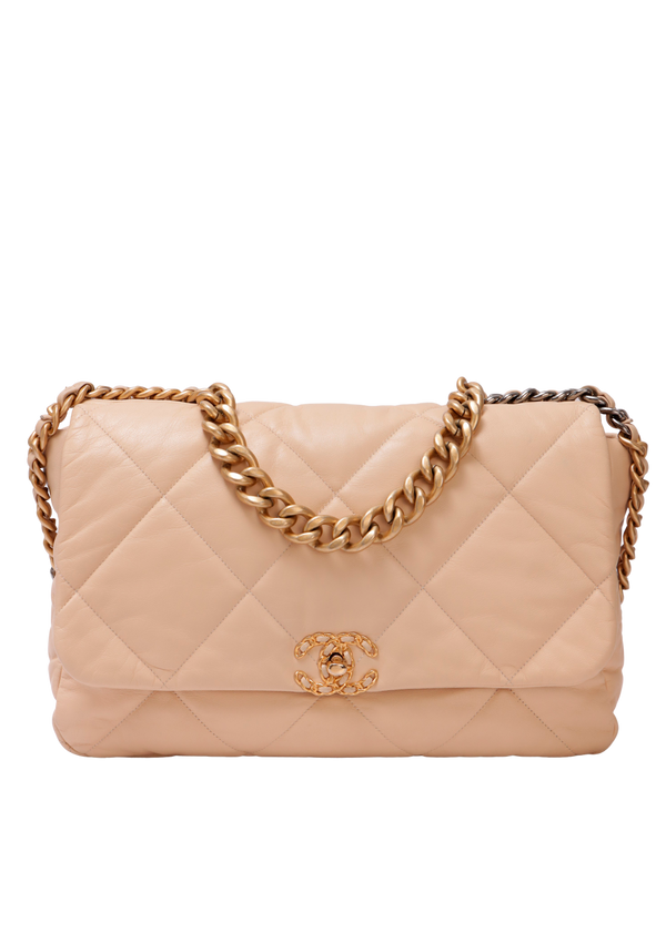 MAXI 19 FLAP BAG GOATSKIN