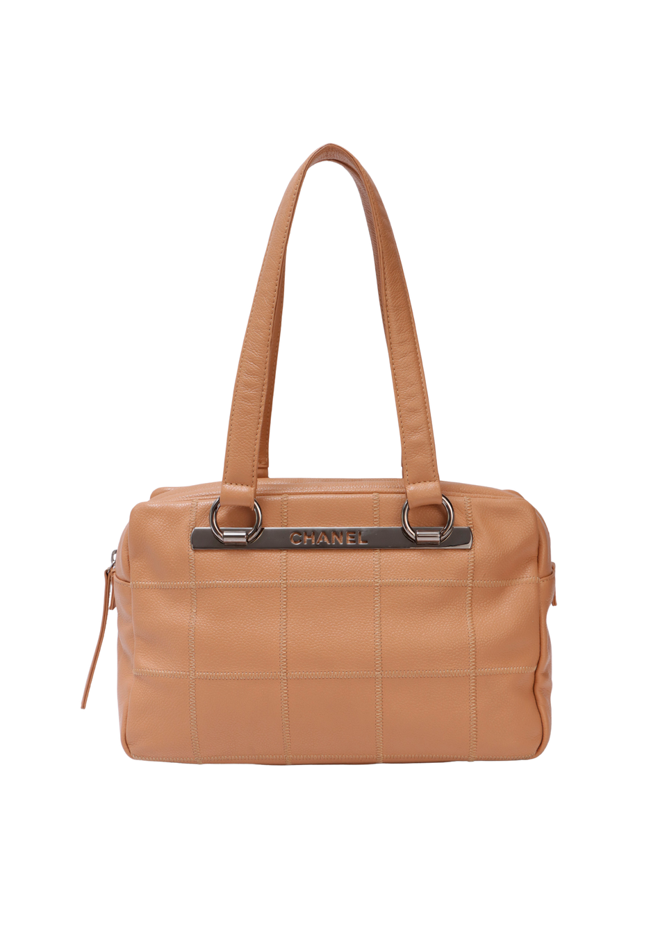 SQUARE STITCH BOWLER BAG
