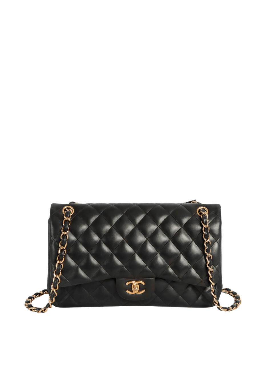 JUMBO CLASSIC DOUBLE FLAP LAMBSKIN