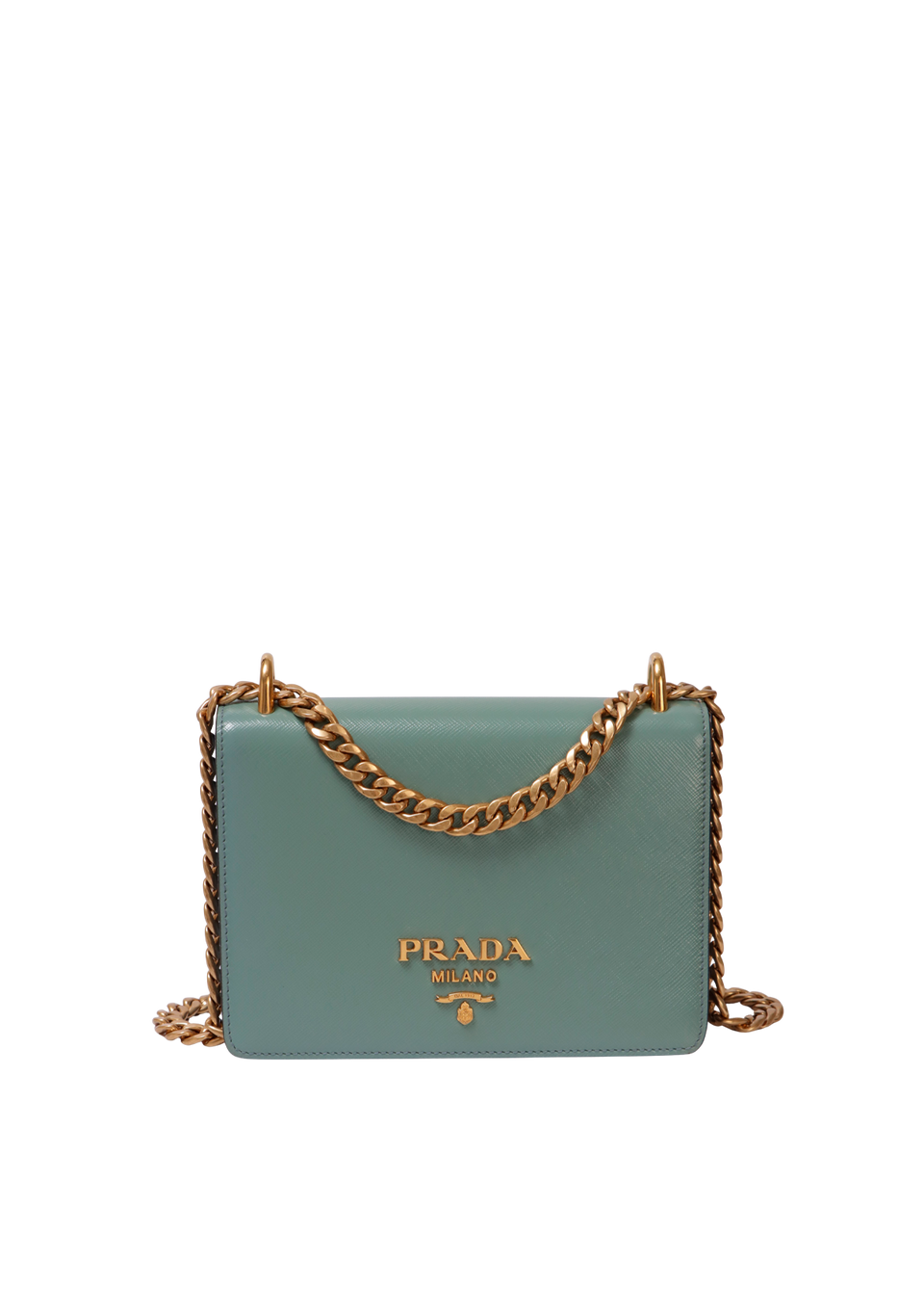 SAFFIANO LOGO FLAP BAG