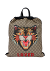 GG SUPREME ANGRY CAT DRAWSTRING BACKPACK