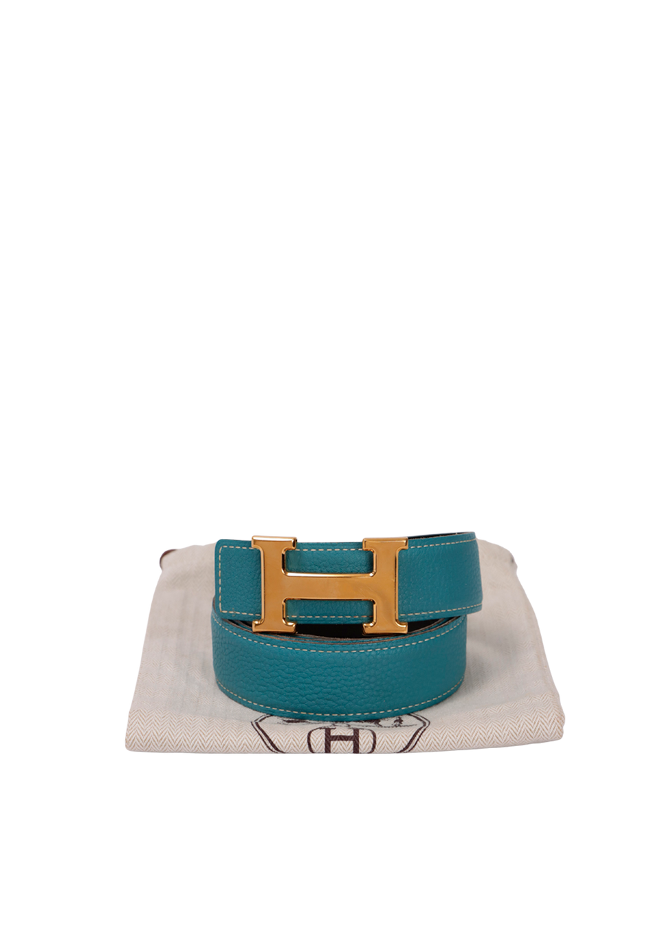 REVERSIBLE H BUCKLE BELT 80