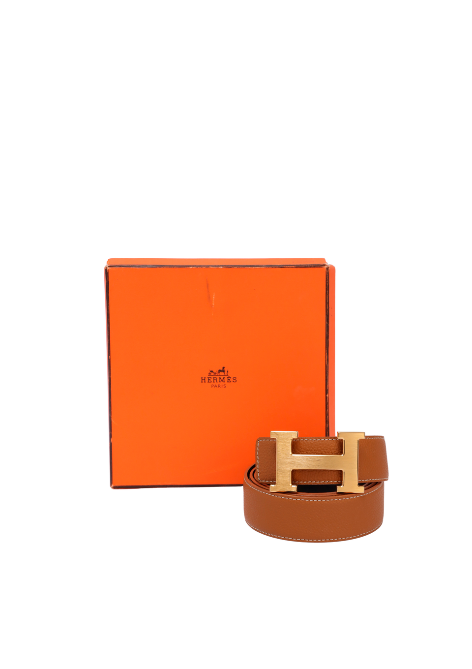 REVERSIBLE H BUCKLE BELT