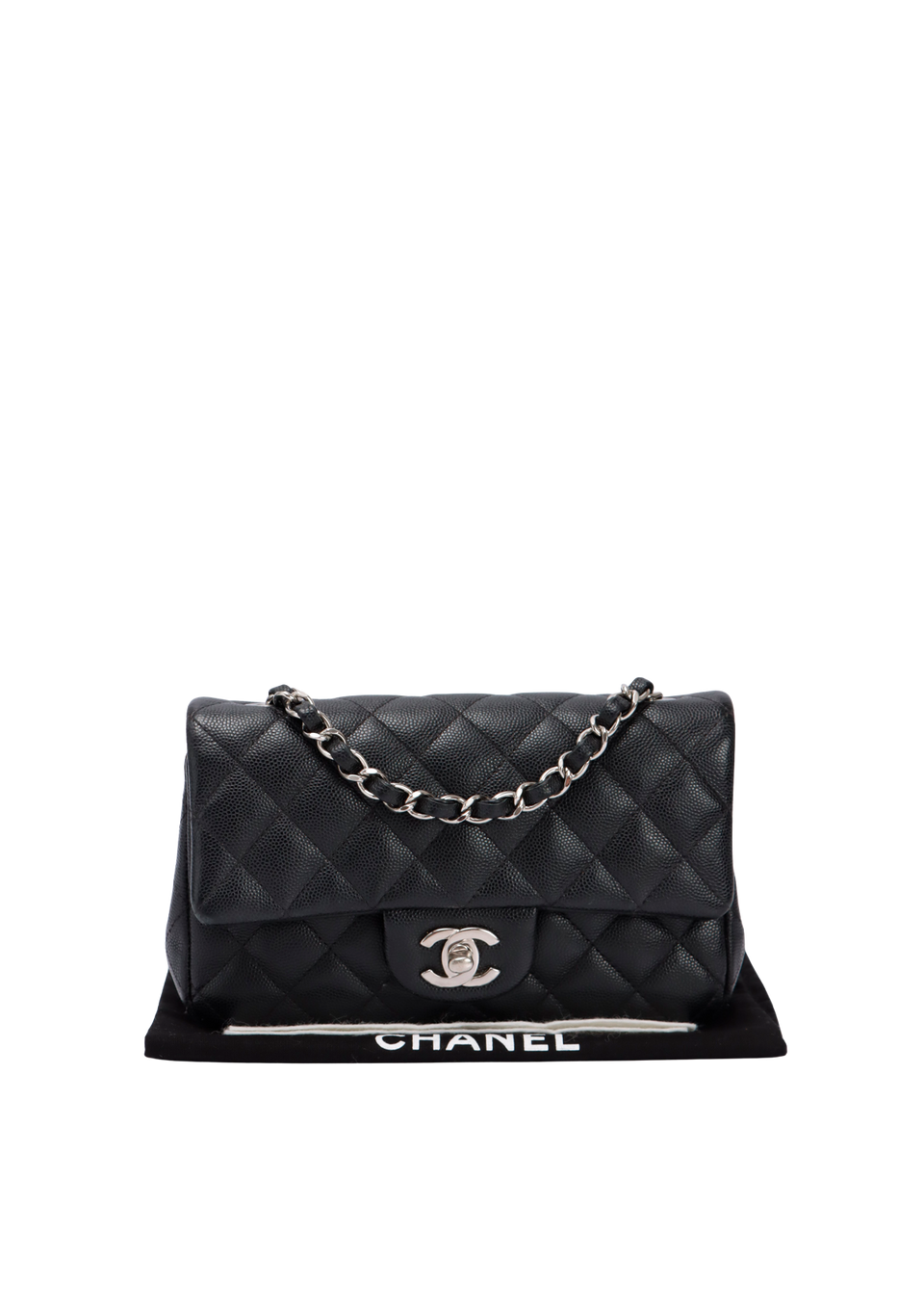 RECTANGULAR MINI CLASSIC SINGLE FLAP CAVIAR