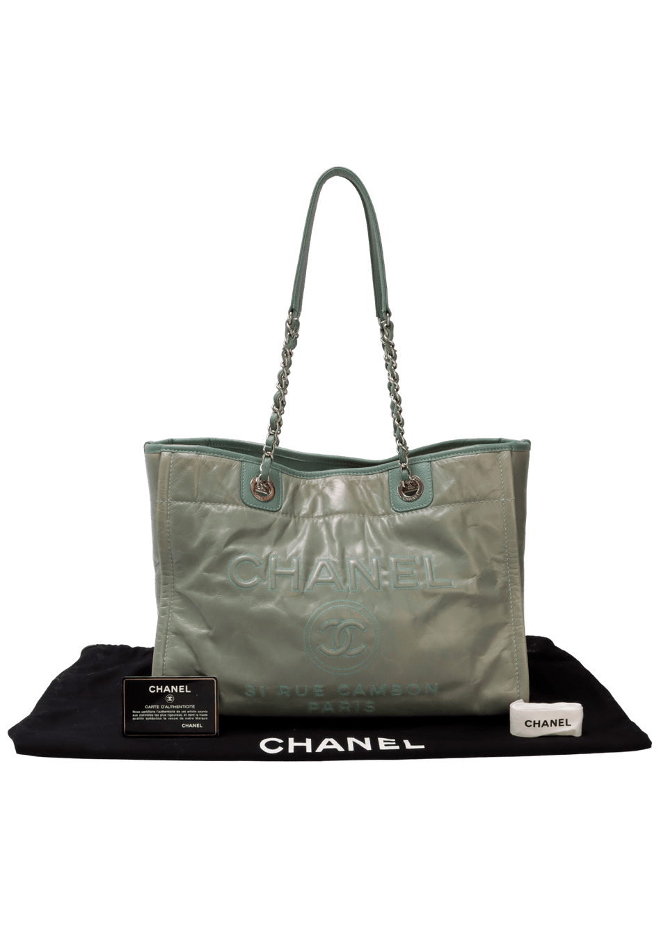 SMALL DEAUVILLE TOTE GLAZED CALFSKIN