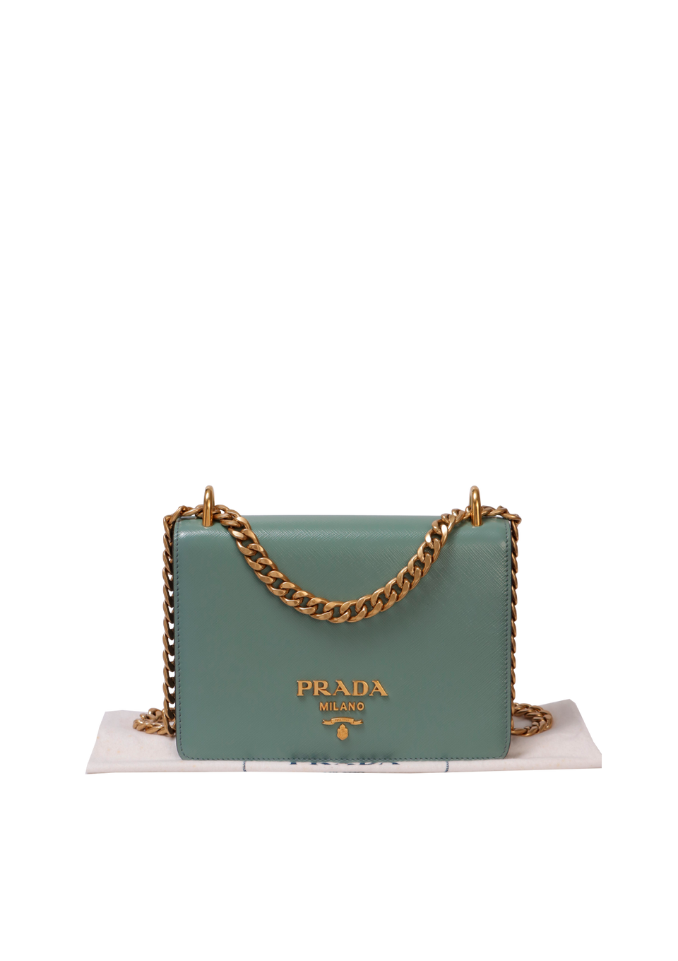 SAFFIANO LOGO FLAP BAG