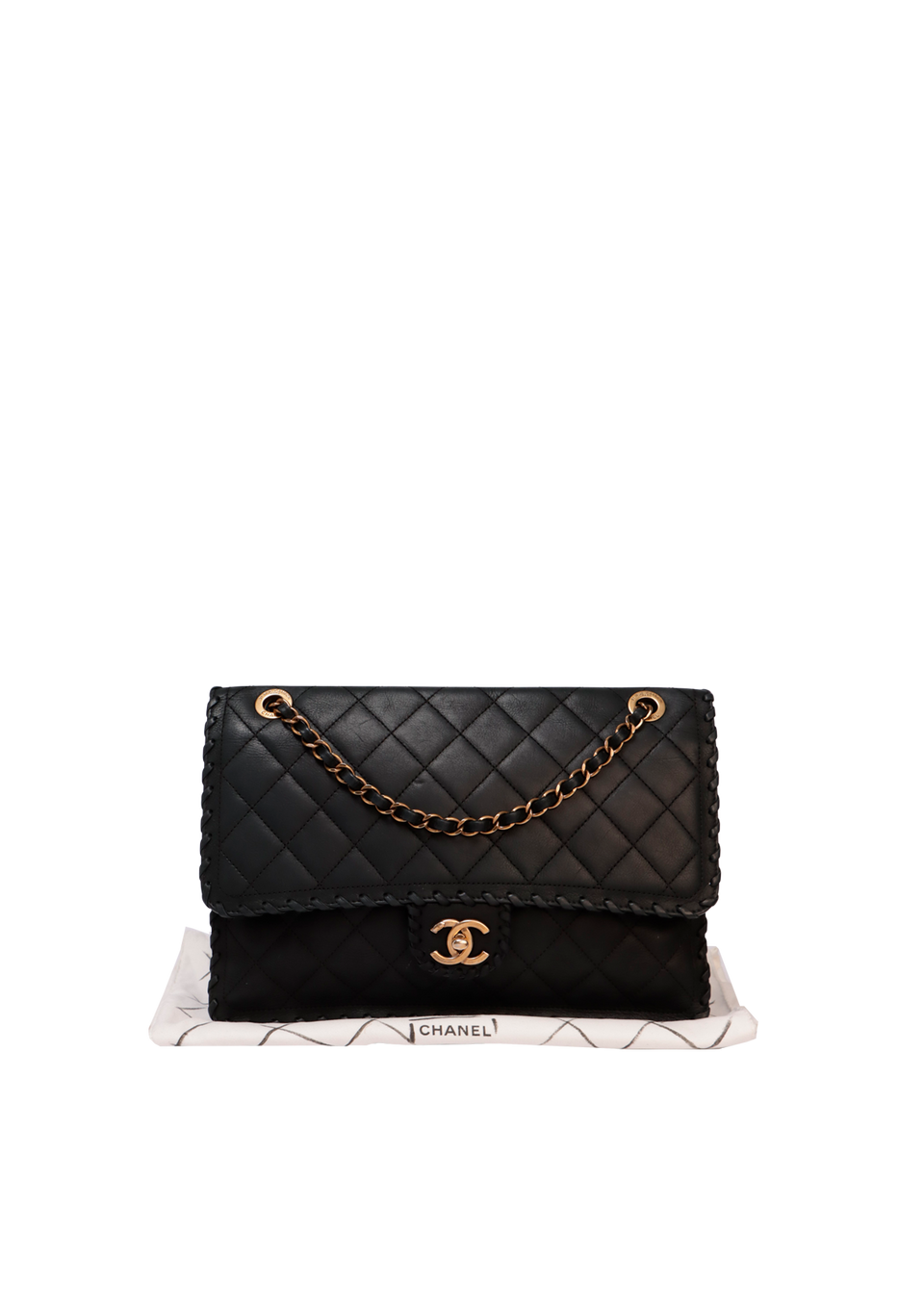 MEDIUM  HAPPY STITCH FLAP BAG