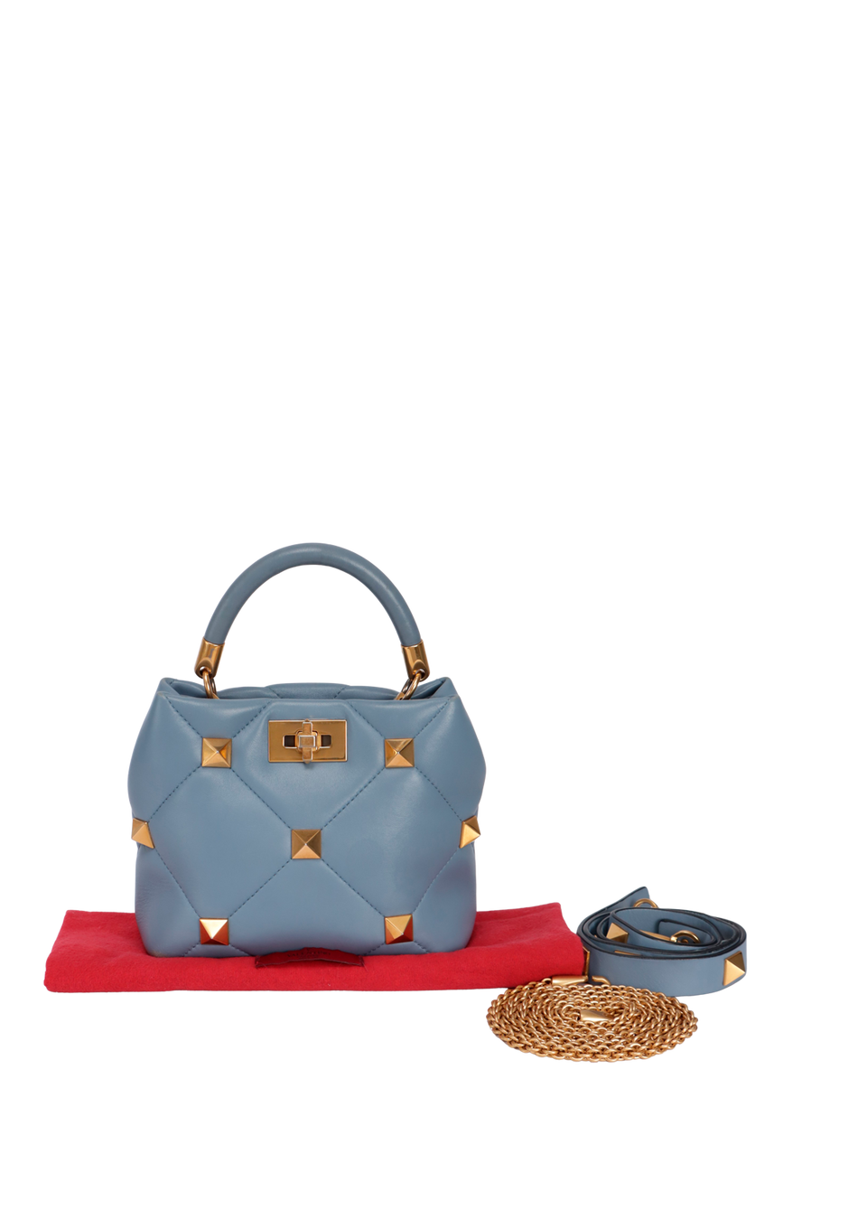 ROMAN STUD TOP HANDLE BAG