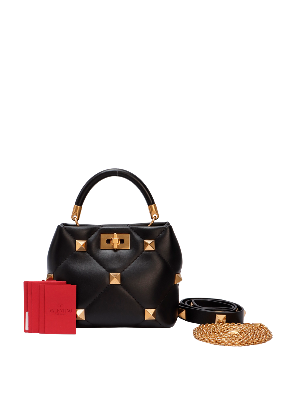 ROMAN STUD TOP HANDLE BAG