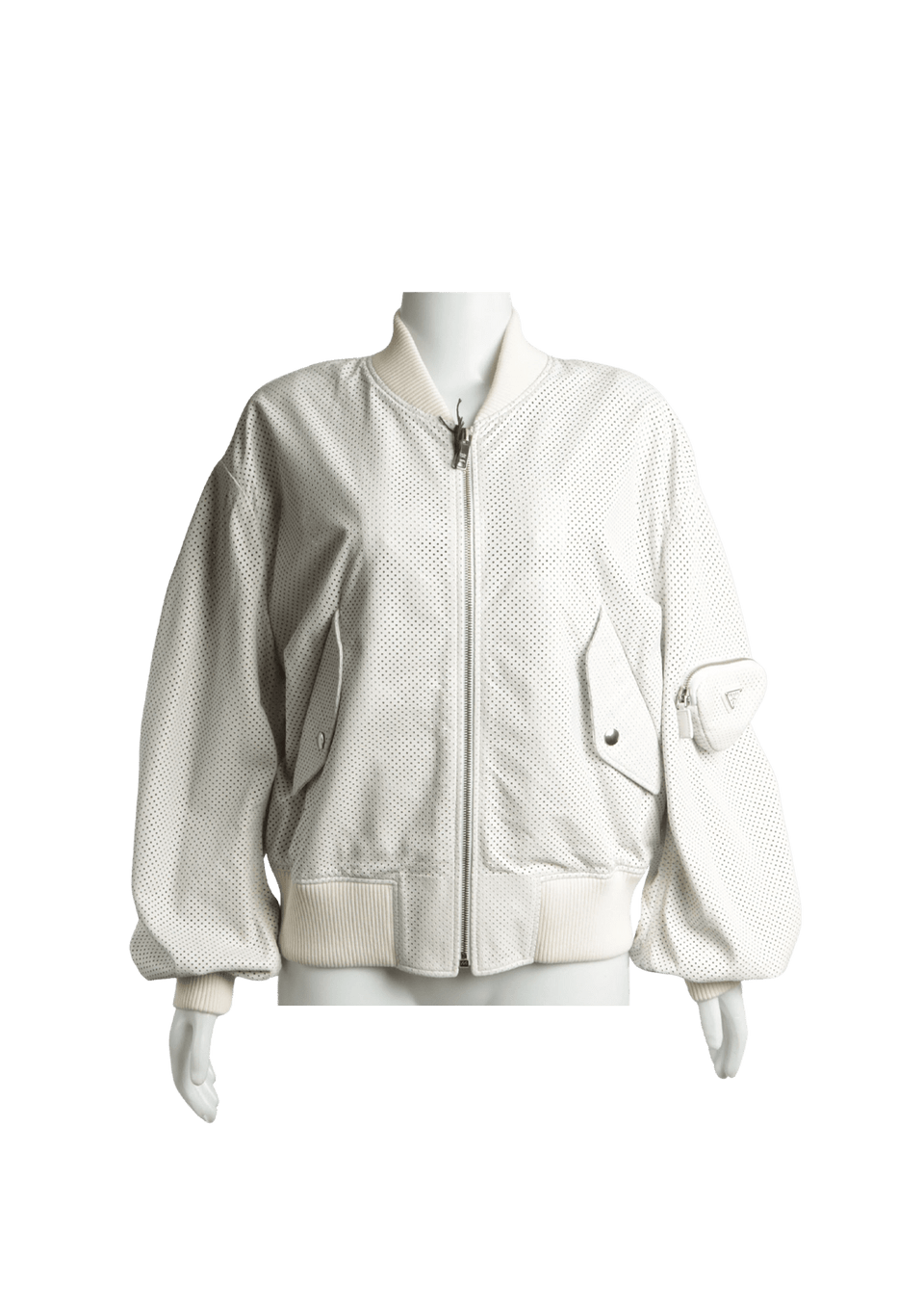 PERFORATED NAPPA LEATHER JACKET 38