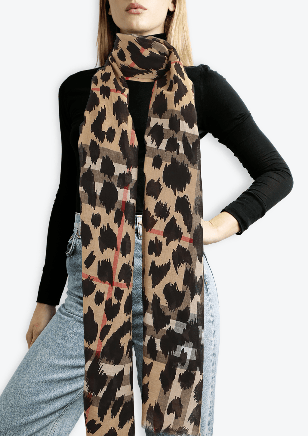 LEN O BURBERRY ANIMAL PRINT SCARF ANIMAL PRINT ORIGINAL Gringa