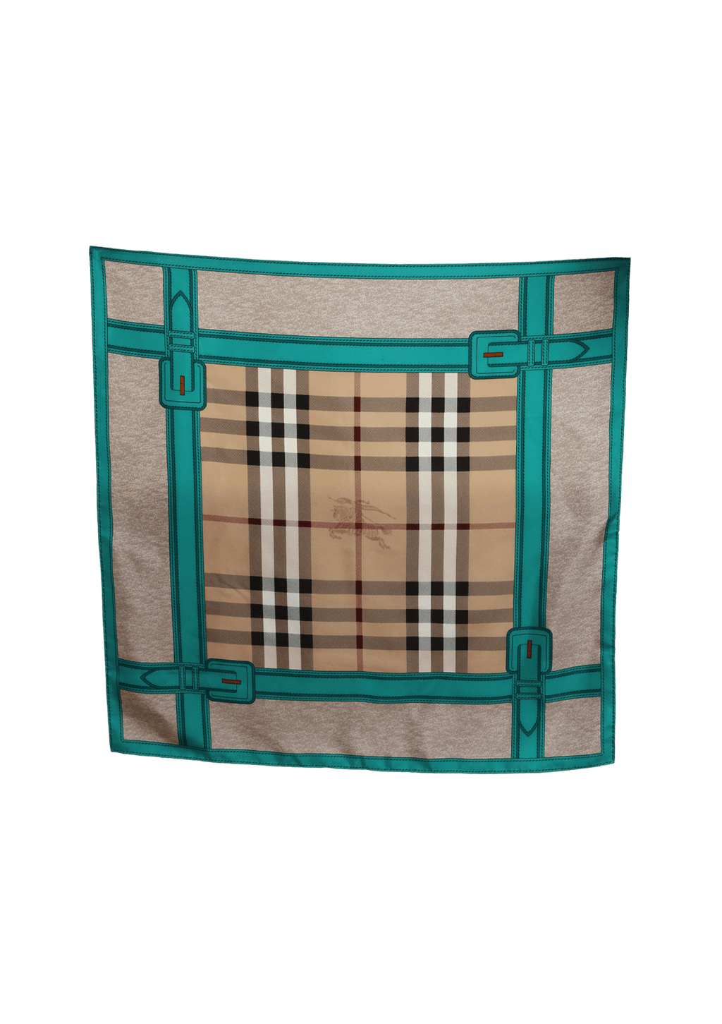 Burberry plaid silk scarf Clearance