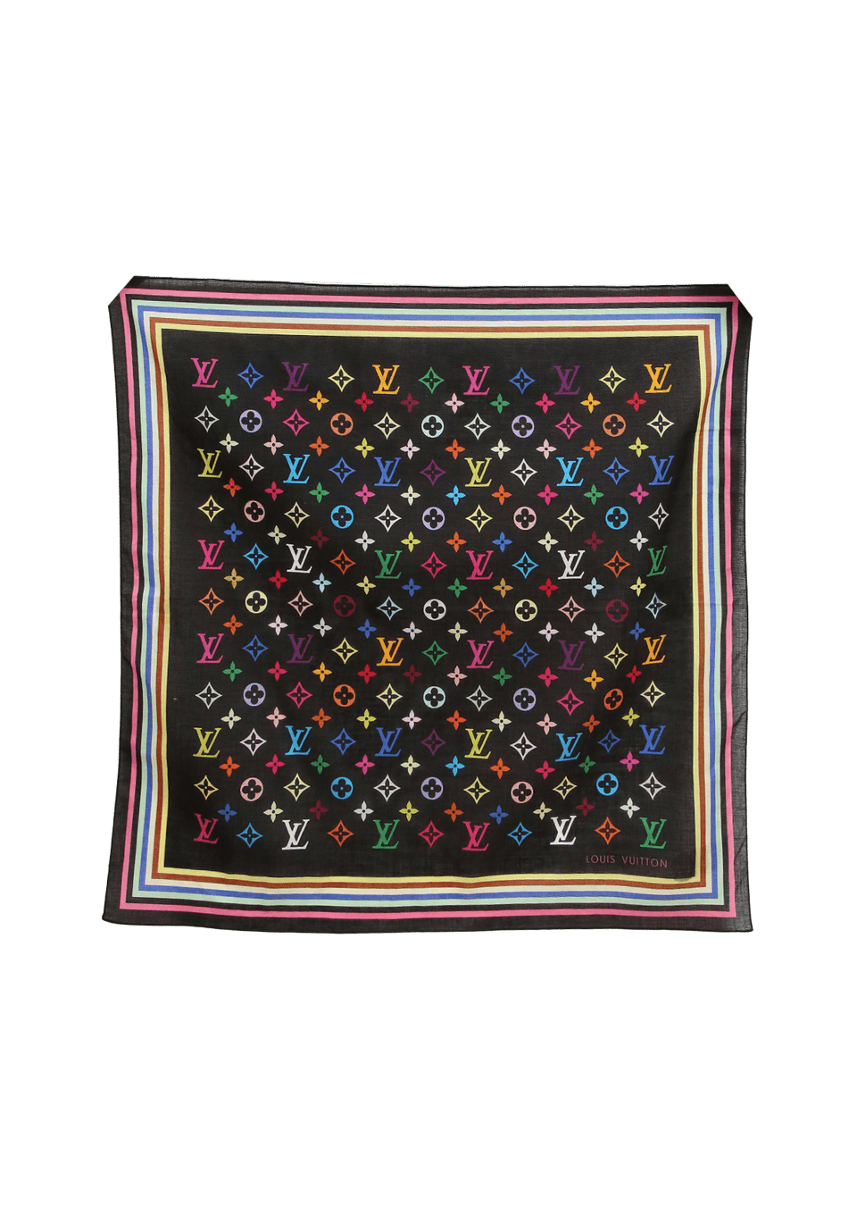 MONOGRAM MULTICOLORE SQUARE BANDANA