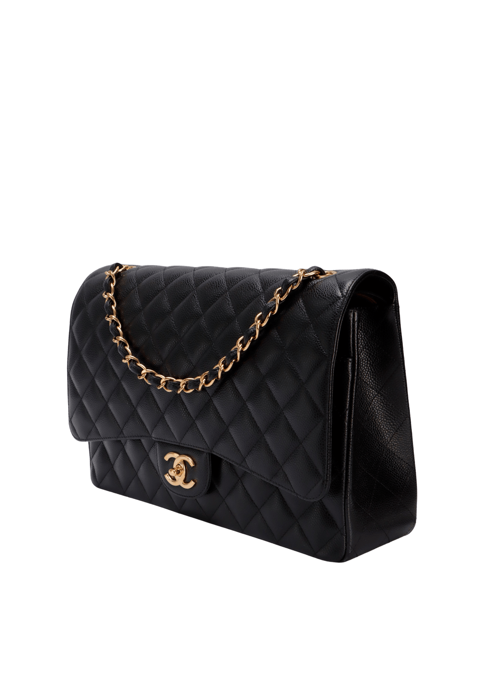 MAXI CLASSIC DOUBLE FLAP CAVIAR