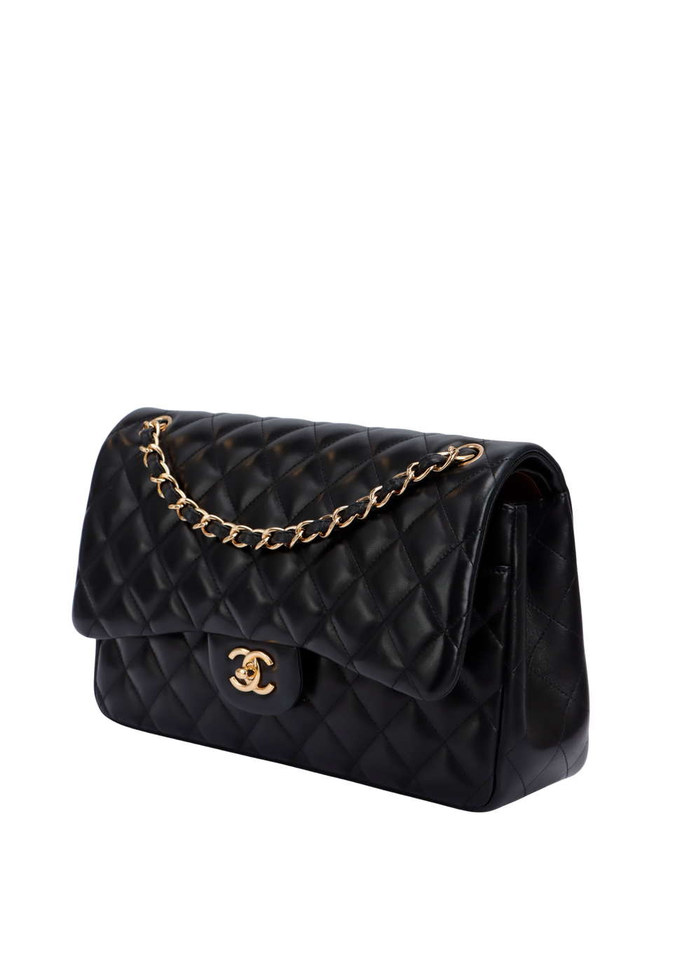 JUMBO CLASSIC DOUBLE FLAP LAMBSKIN