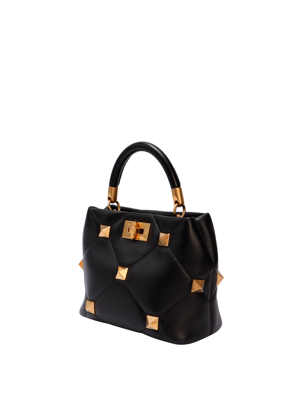 ROMAN STUD TOP HANDLE BAG