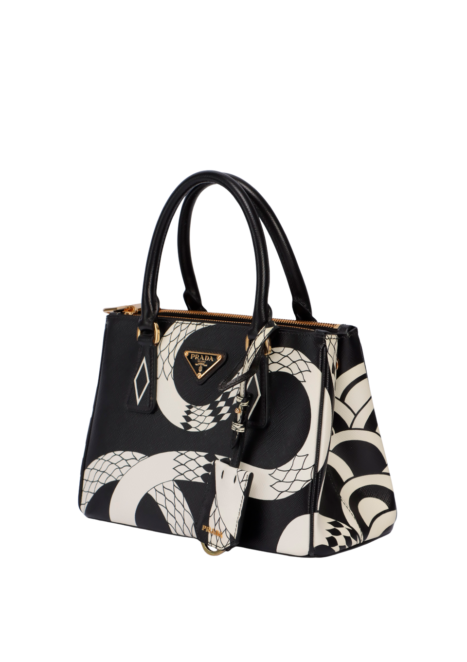 SMALL SAFFIANO SANKE DOUBLE ZIP GALLERIA