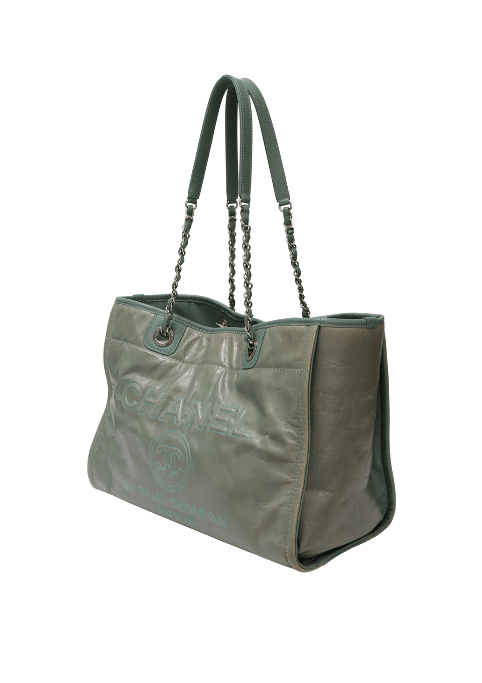 SMALL DEAUVILLE TOTE GLAZED CALFSKIN