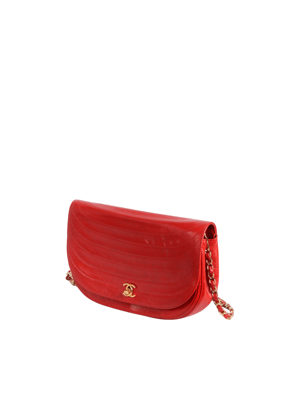 VINTAGE CC CRESCENT FLAP BAG