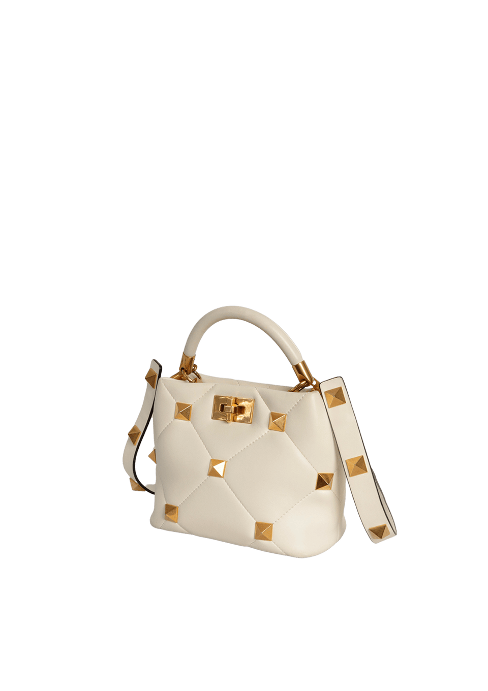 ROMAN STUD TOP HANDLE BAG
