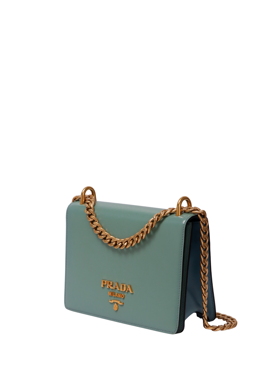 SAFFIANO LOGO FLAP BAG