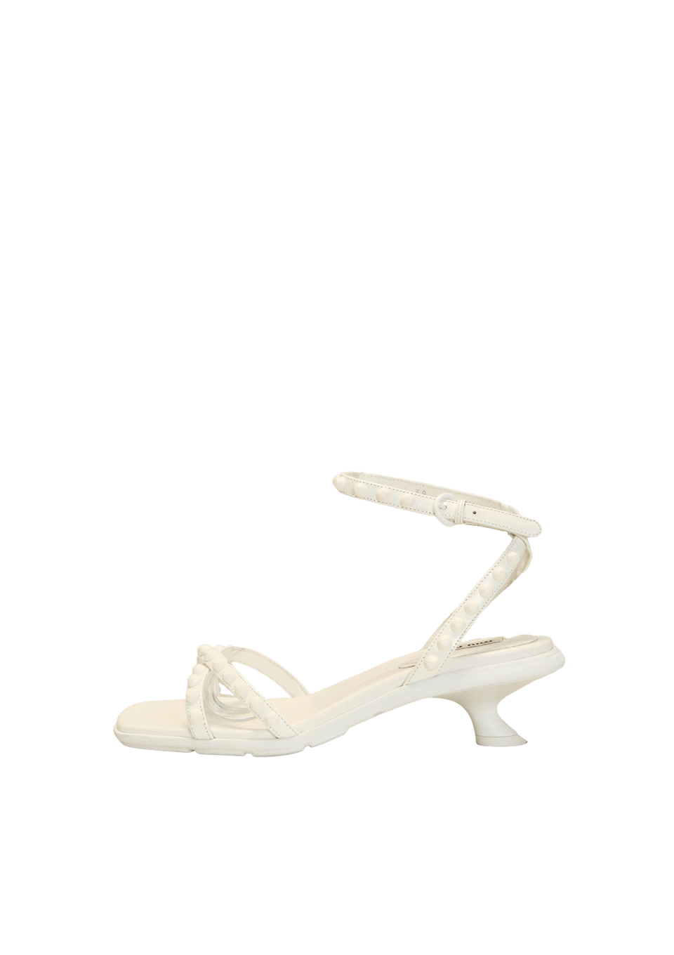 STUDDED ANKLE WRAP SANDALS 37