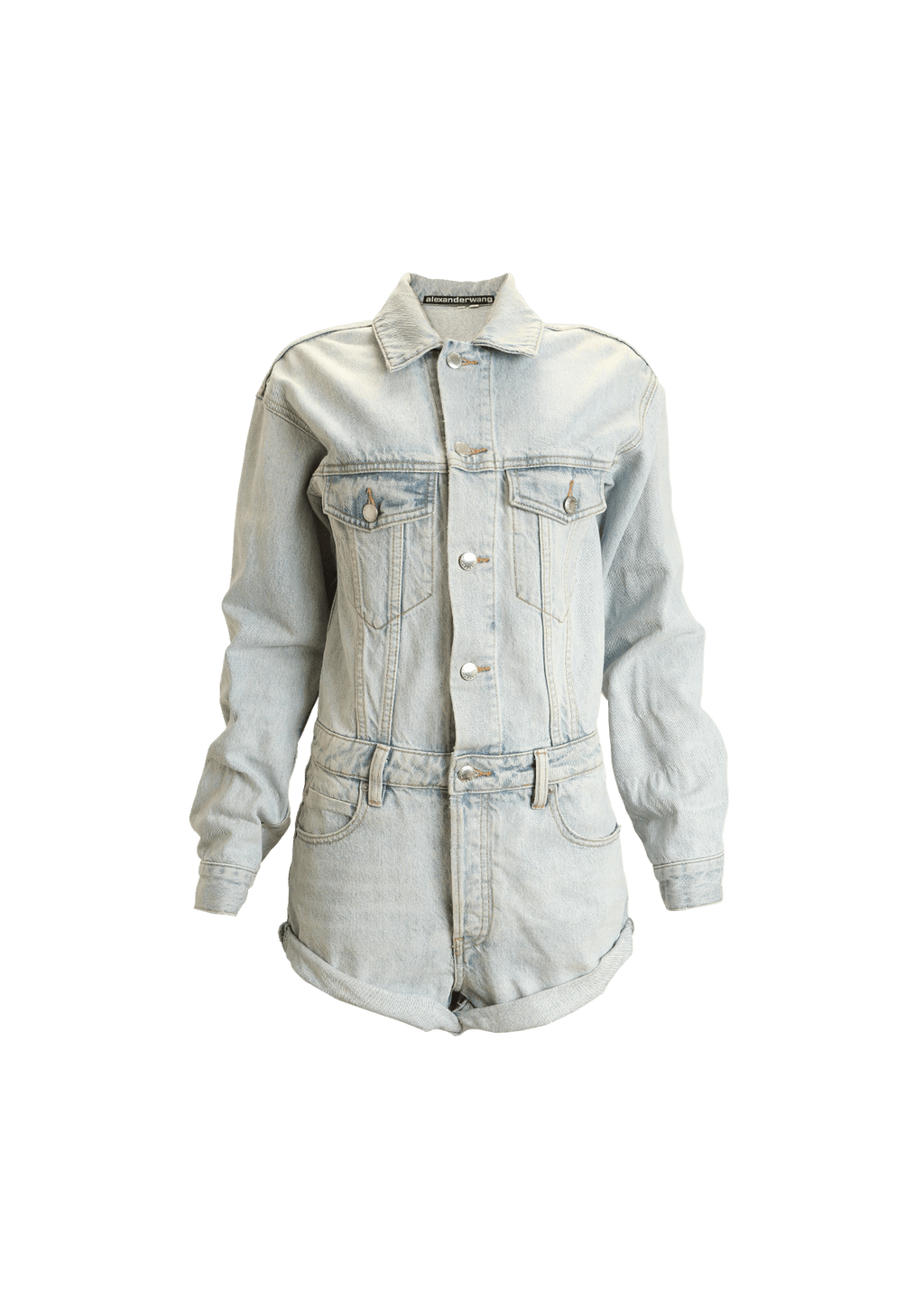 Alexander wang denim jumpsuit on sale