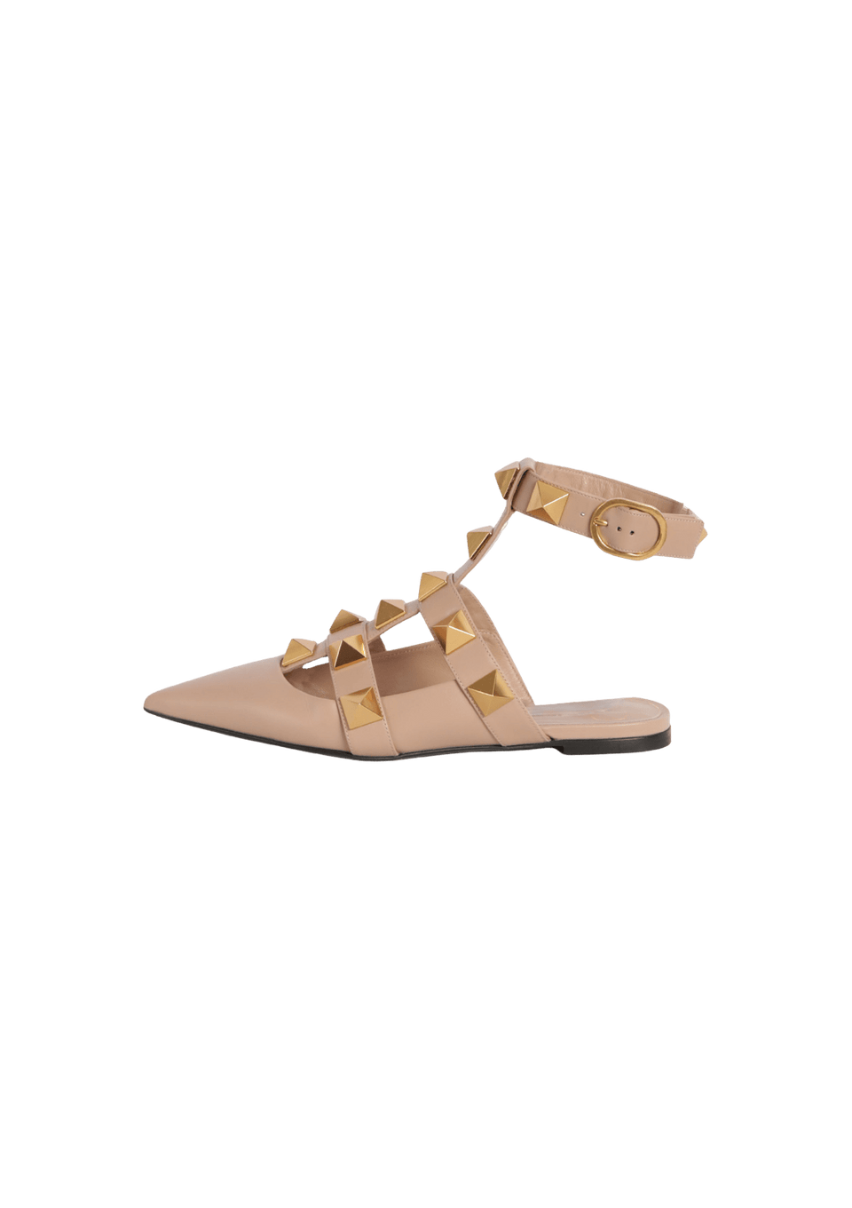 ROMAN STUD FLAT MULES 36.5