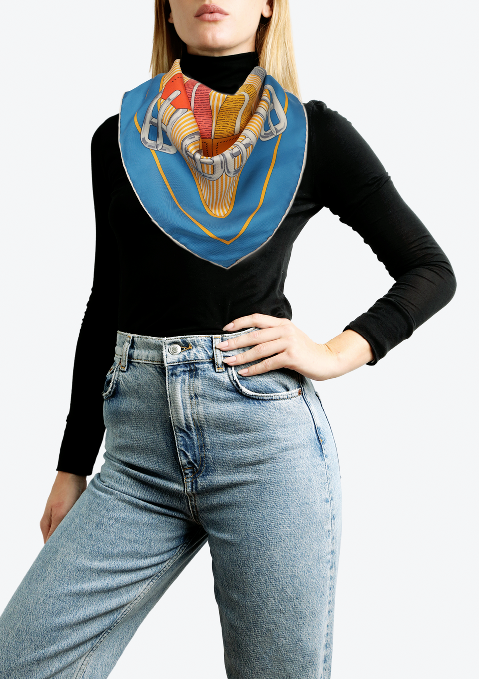 MORS À JOUETS CHEMISE SILK SCARF 90